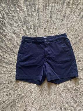 a new day Navy Stretch Chino Shorts Sz 6